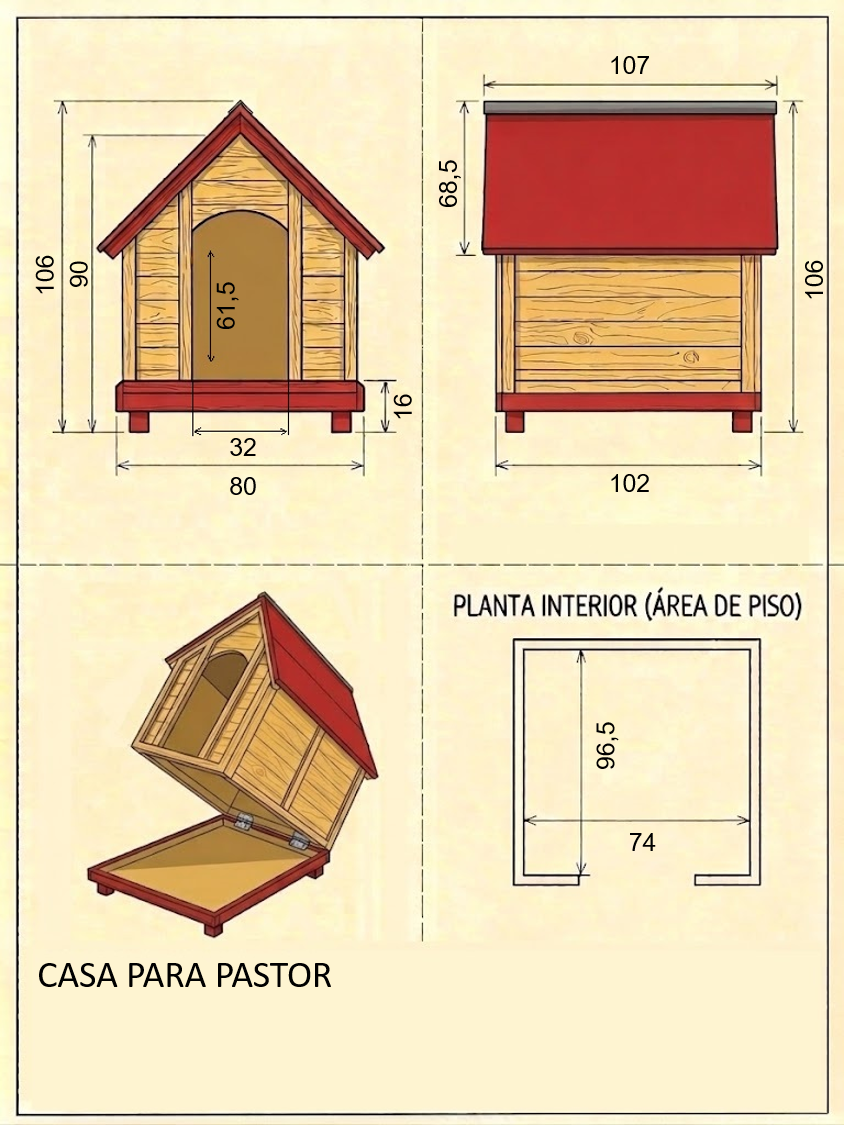 Ficha técnica Casa Pastor — plano, medidas y vistas
